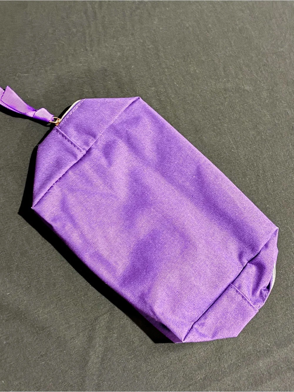 Molinard Parfums Purple Cosmetic Bag with Gold Crest